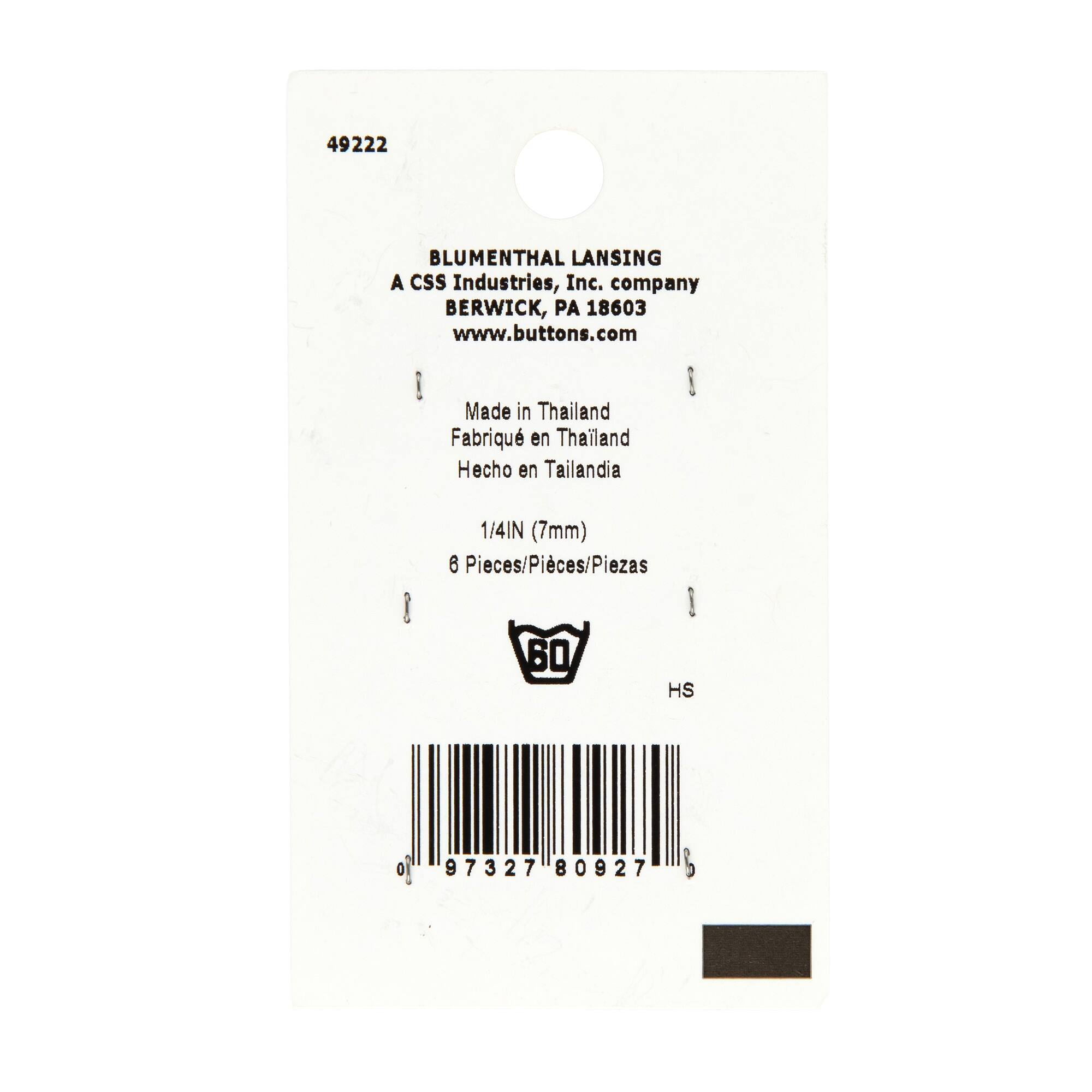 LaMode® 1/4" Clear Fisheye 2-Hole Buttons, 6ct.